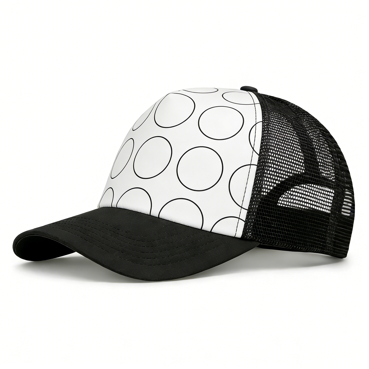 Monochrome Dots Mesh Cap