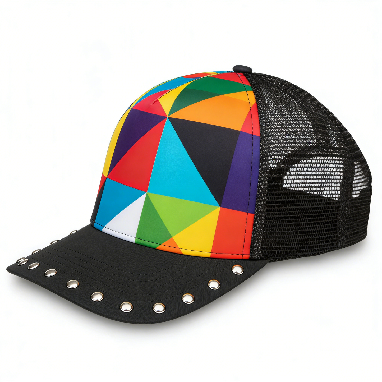 Contrasting color rivet cap