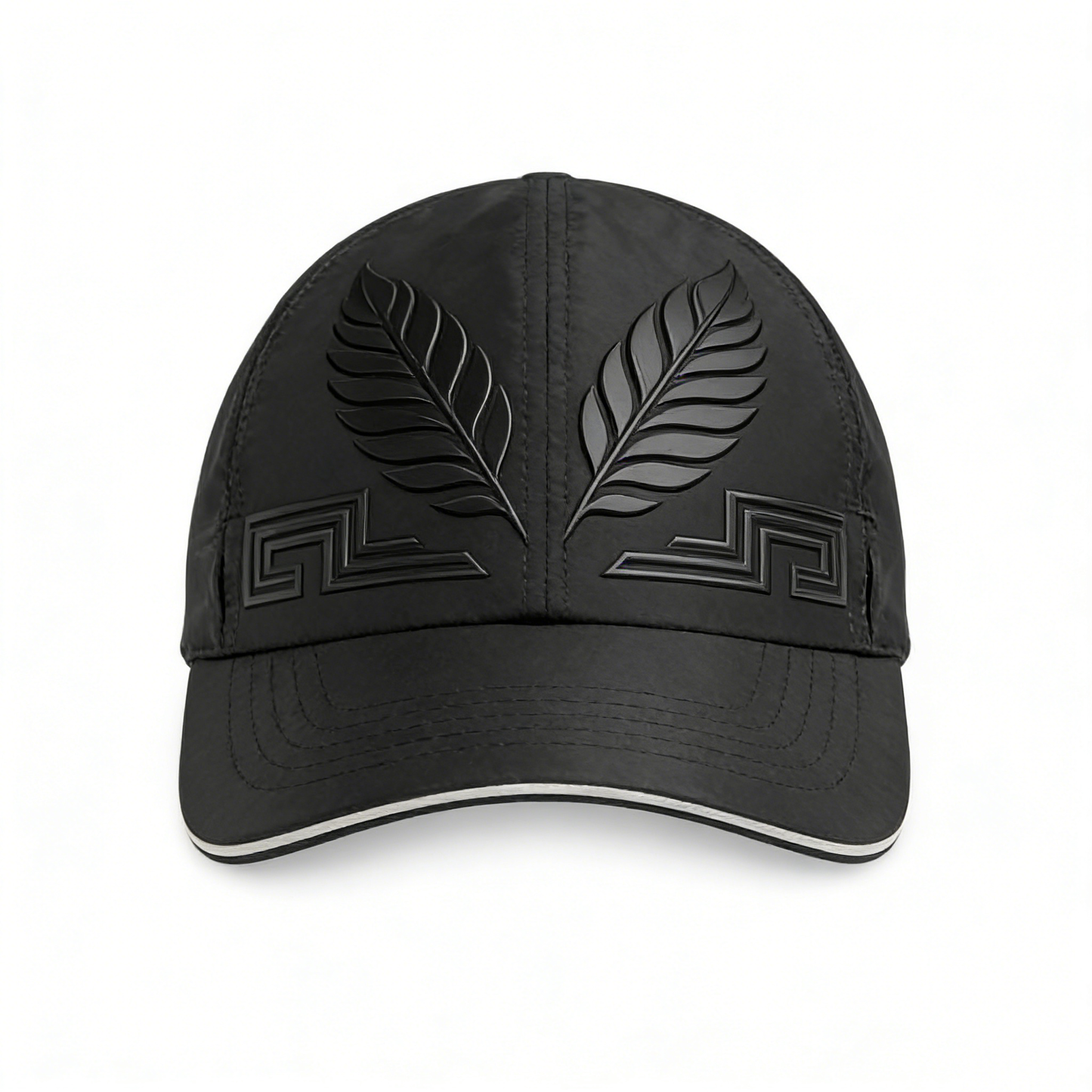 Black Leaf Engraved Cap