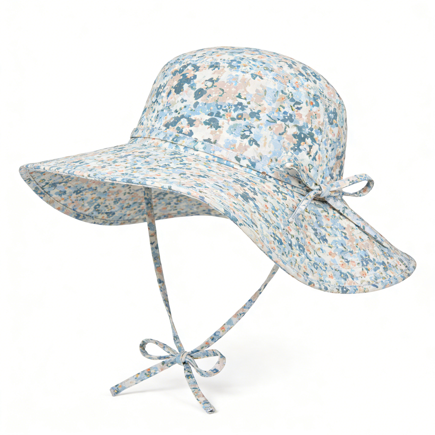 Ditsy Floral Wide-Brim Hat
