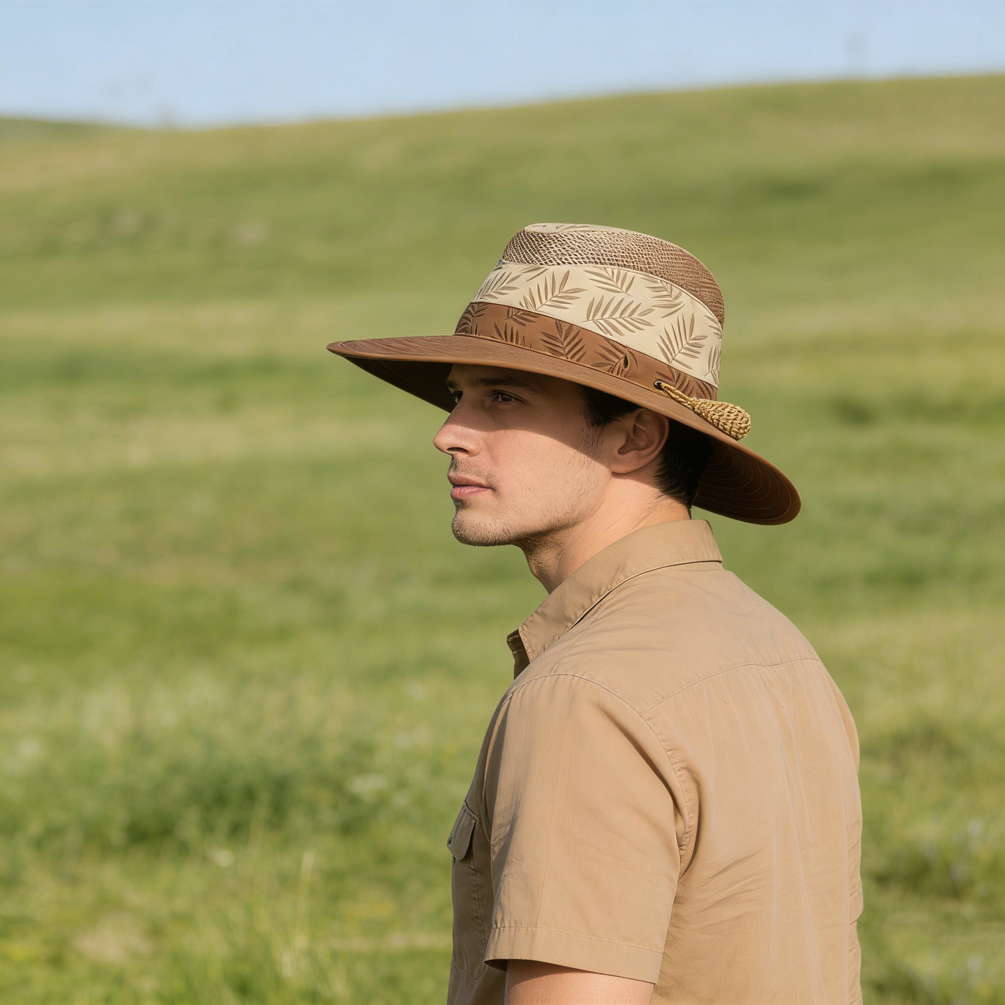 Tropical Leaf Safari Hat