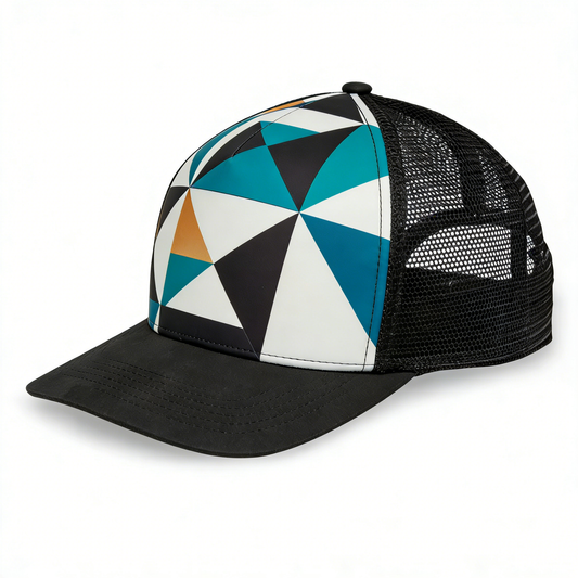 Geometric Vibrant Trucker Cap