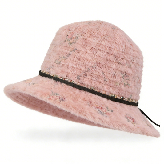 Blossom Furry Bucket Hat