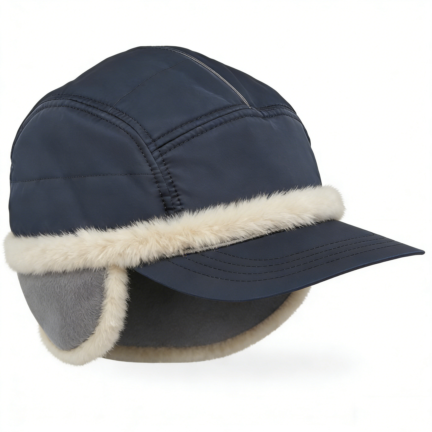 Navy Frost Trapper Cap
