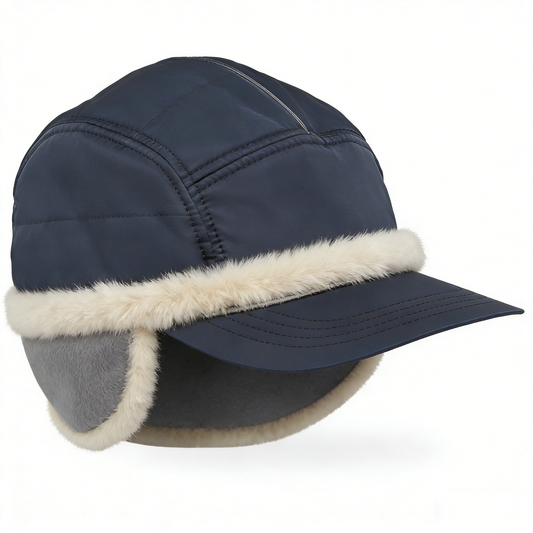 Navy Frost Trapper Cap