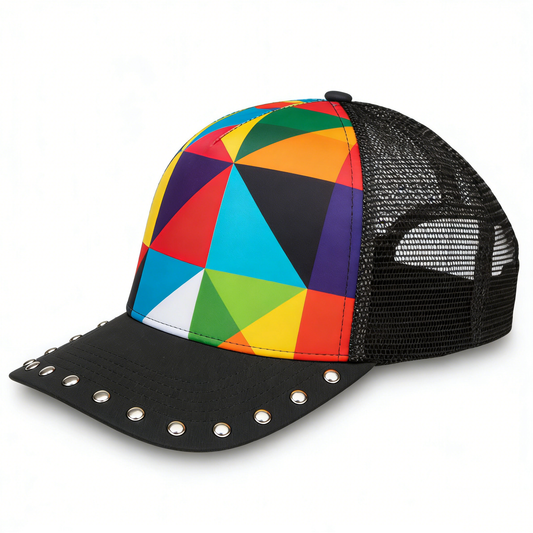 Contrasting color rivet cap