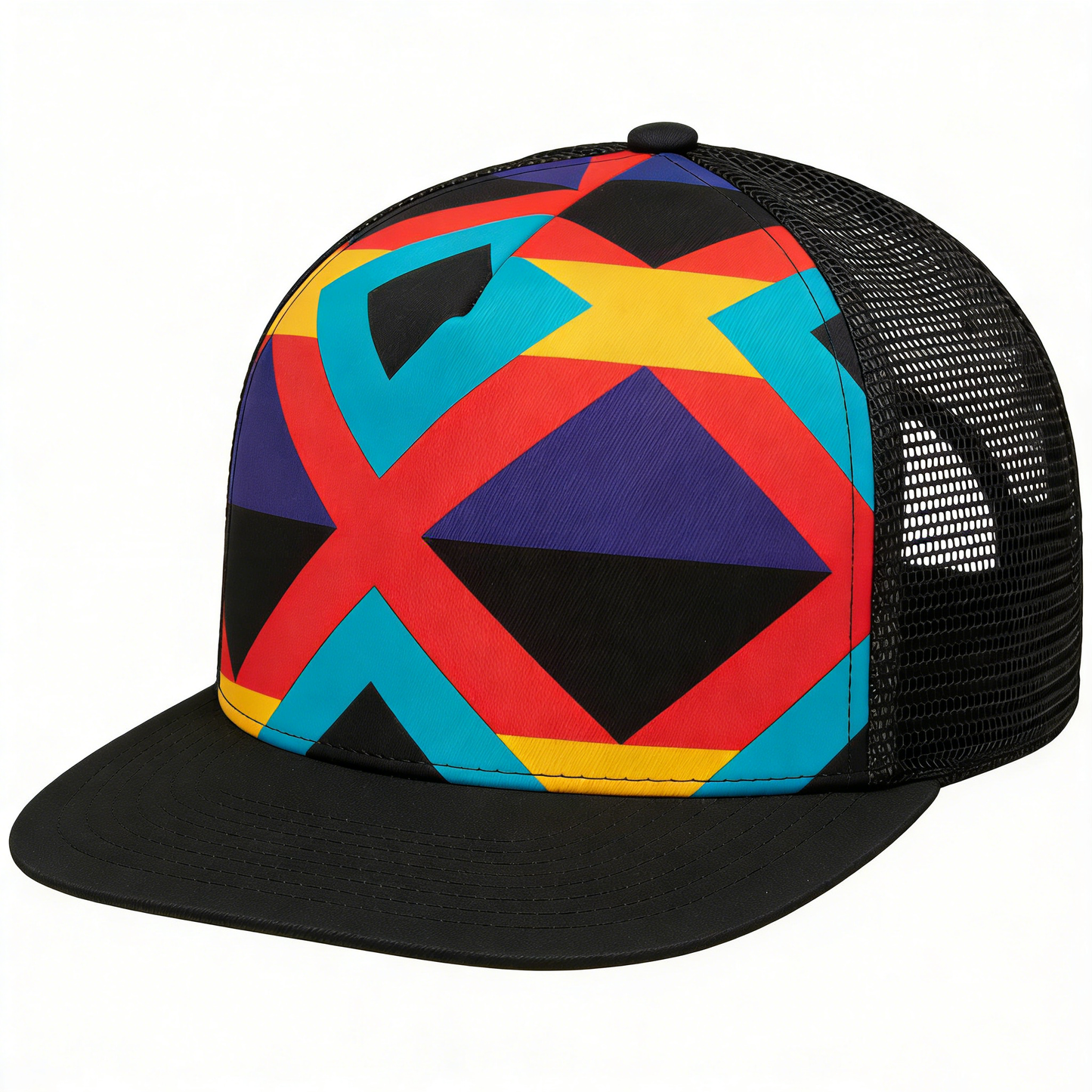Neon Geo Trucker Cap
