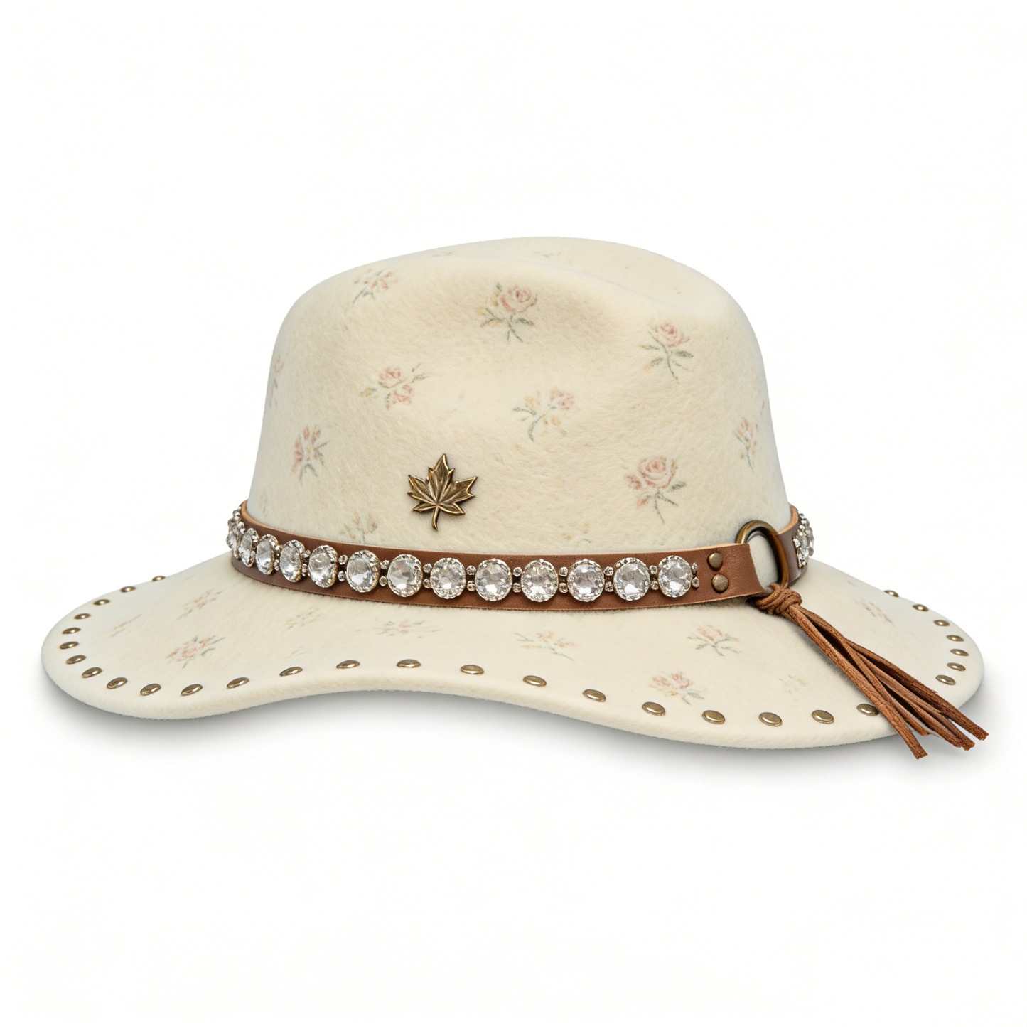 Floral Studded Hat